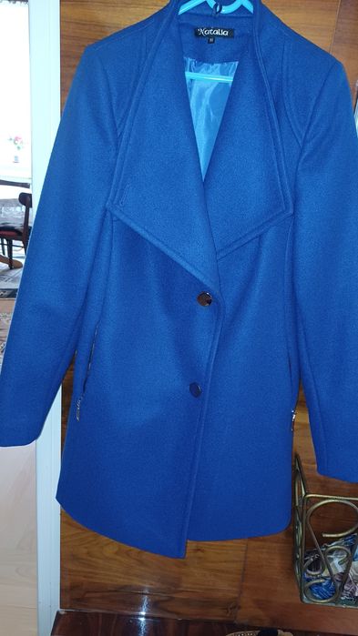 Jacheta din stofa și plic negru din piele