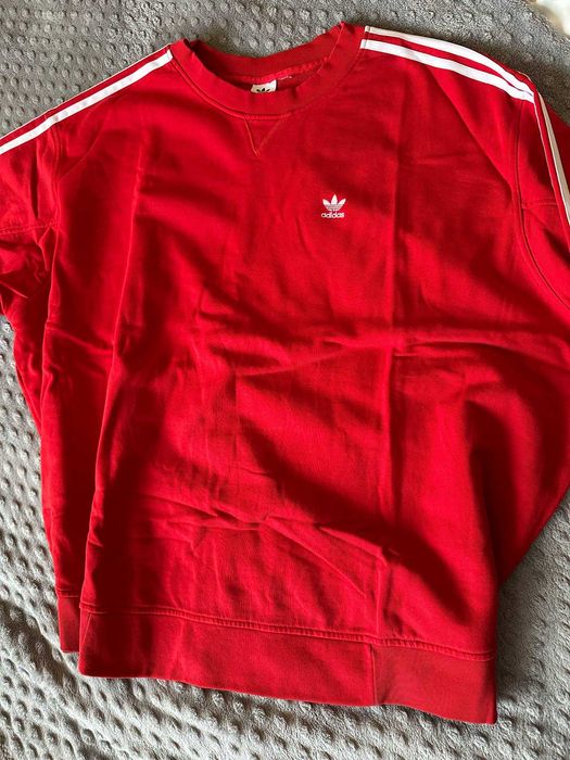 Adidas Sweatshirt | Red | Oversized Fit XL–XXL