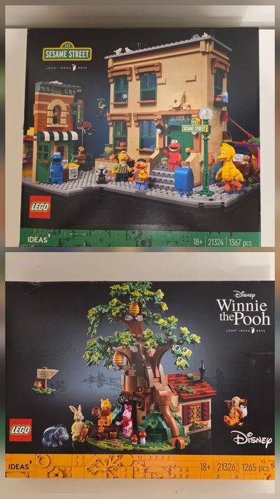 Lego Ideas 21324 Sesame street 21326 Winnie de Pooh