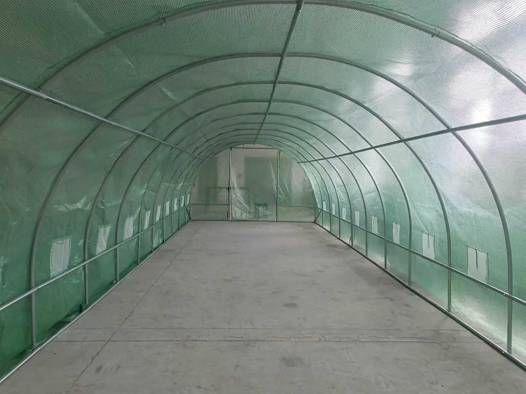 Solar de grădină 8x3x2.2m, polietilenă 240 g/m2 UV+, țeavă 26 * 1.2mm