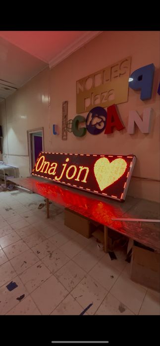 Elektron tablo, бегушая строка, Экран, ЛЕД