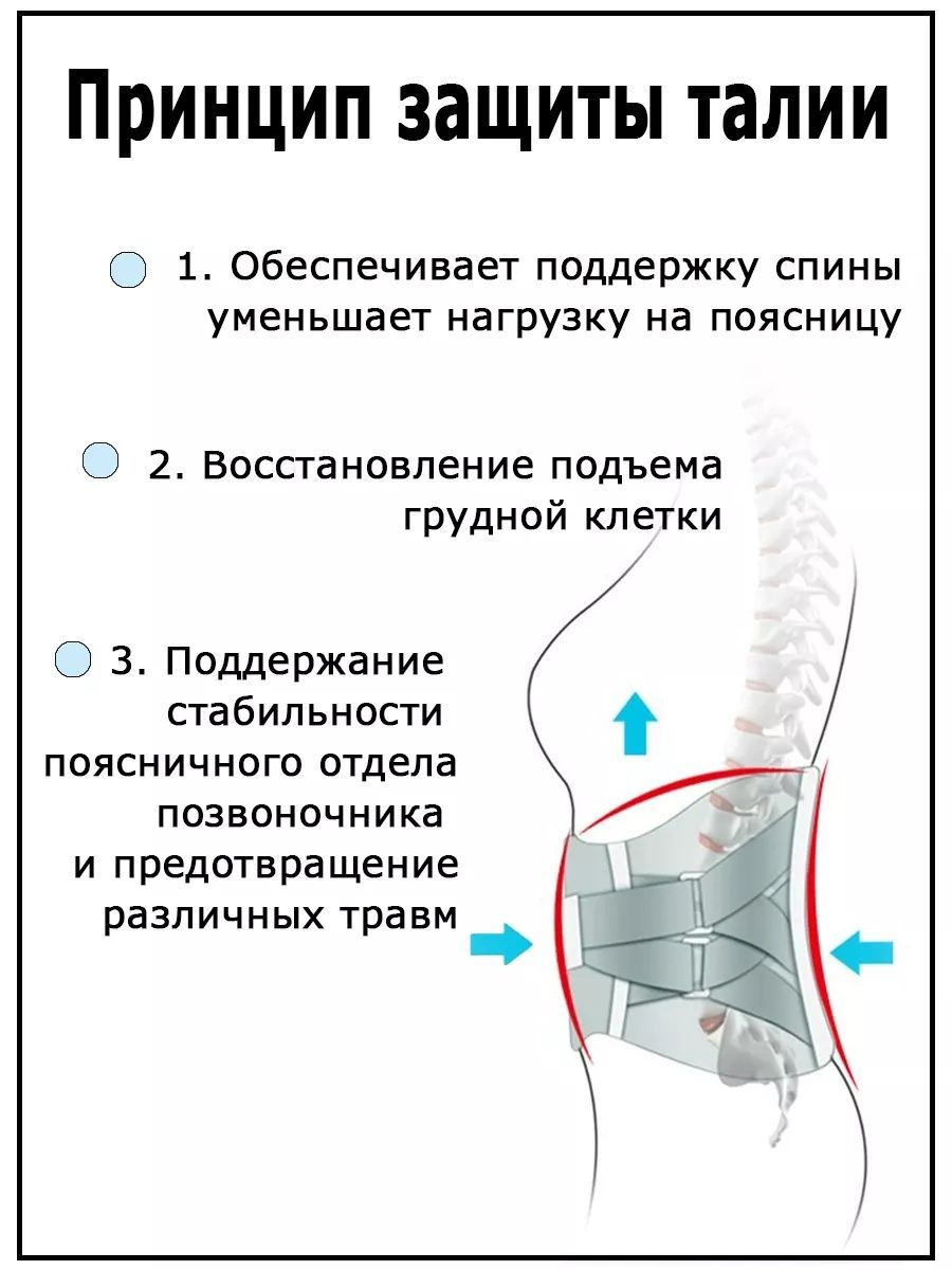 Пояс для поясницы со съемными металлическими вставками