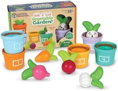 Цветна Градинска Играчка с Зеленчуци и Заек Образователна играчка деца