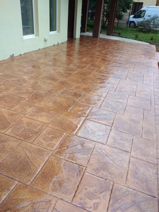 Beton amprentat decorativ