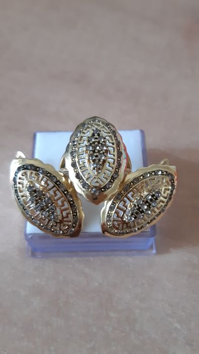 Серьги, кольцо комплект