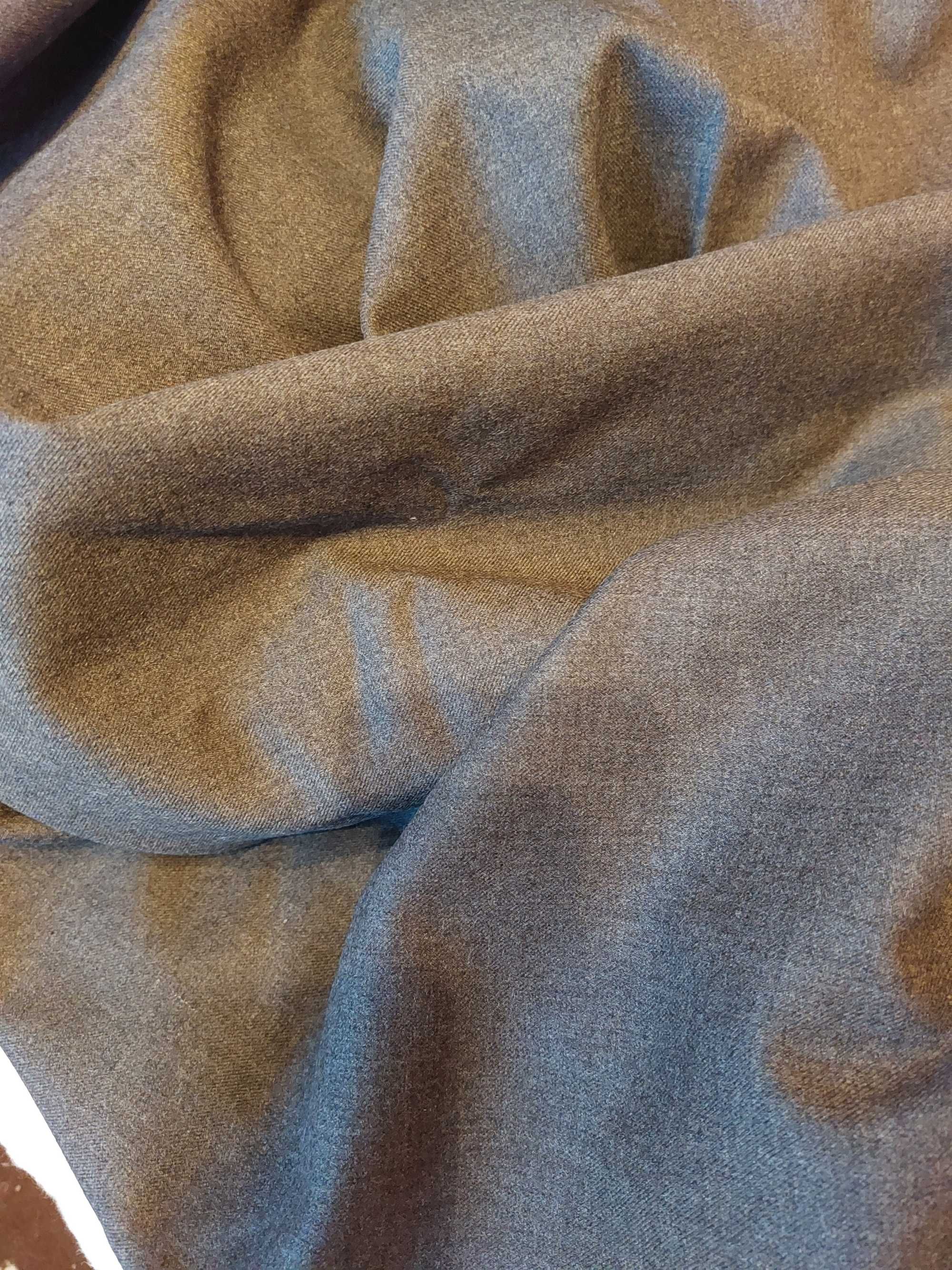 Cupon lana pura virgina 100% gri petrol (inchis) 3.90 m, palton/costum