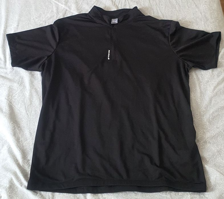 Tricou ciclism Btwin masura 2xl negru
