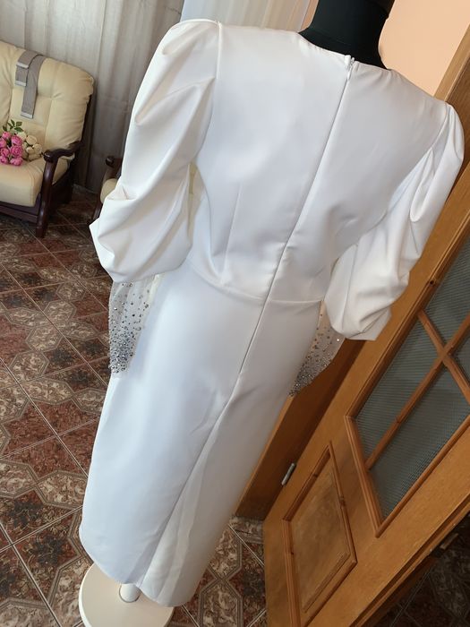 rochie alba mireasa/cununie civila/botez