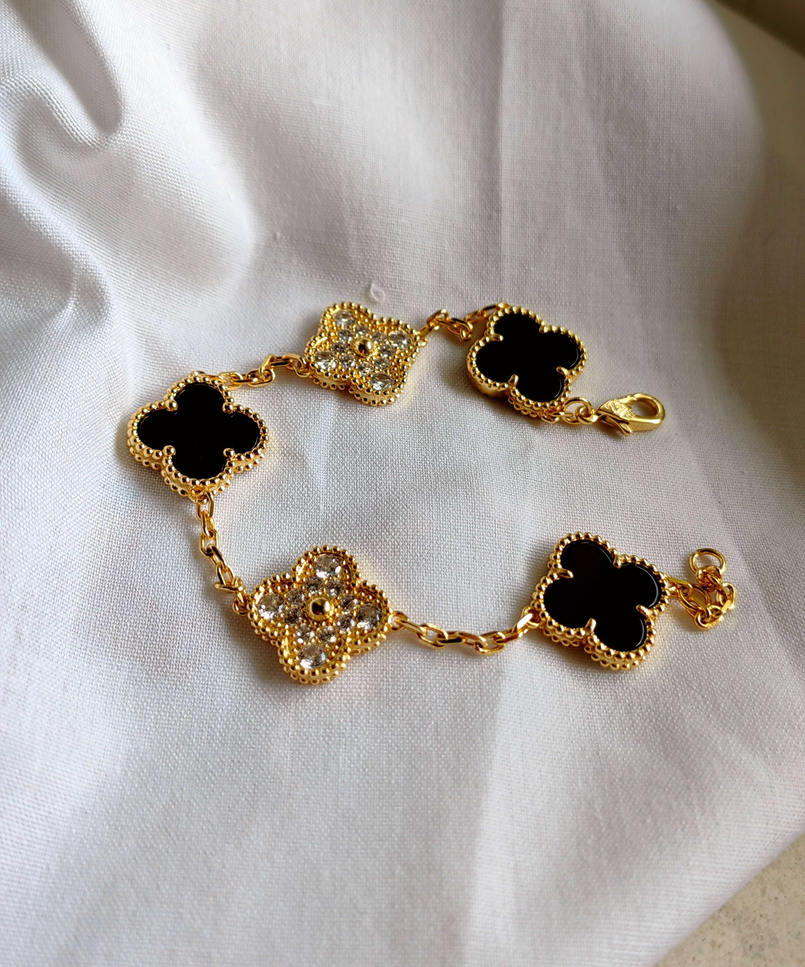 Златна гривна с пет детелини - Van Cleef & Arpels - Vintage Alhambra