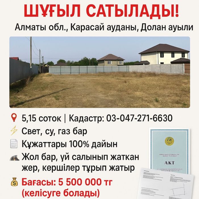 Срочно! ПРОДАМ Земельный участок