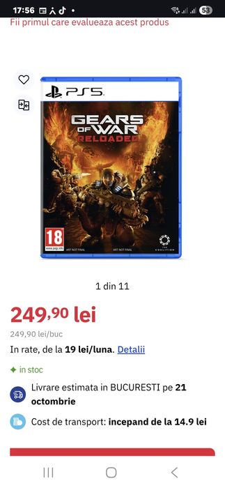 Vand Joc Ps5 Gears Of war Reloaded