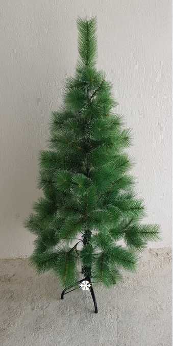 Елха зелена 120см с Метална Стойка коледна Елха