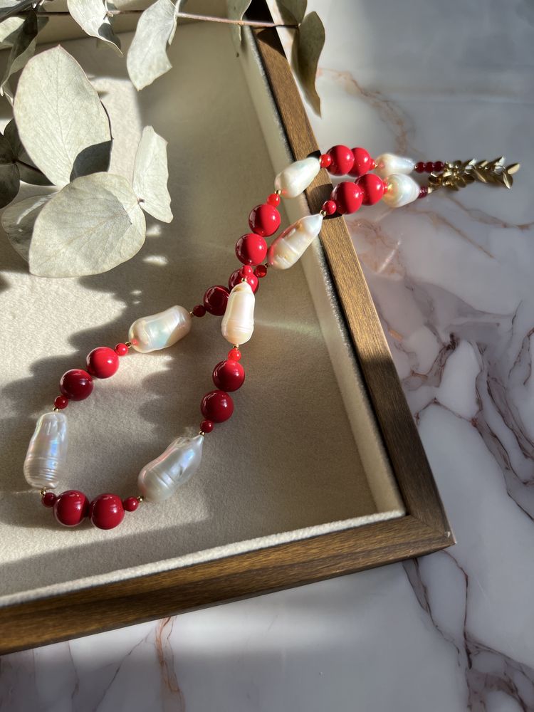 Colier cu perle baroce naturale