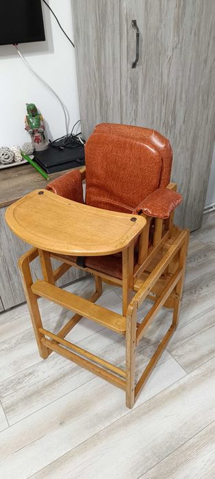 Măsuță și scăunel copii de lemn 1-5 ani.
