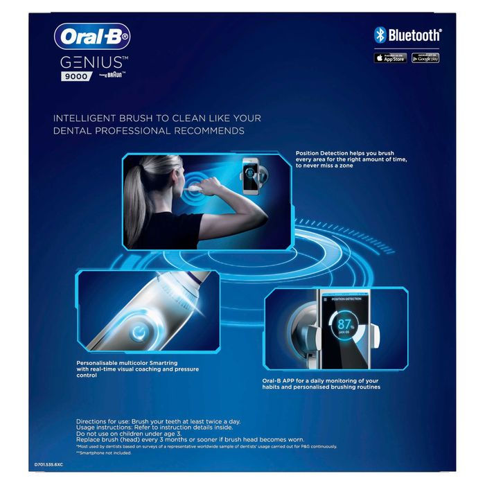Periuta de dinti electrica ORAL-B Genius 9000 Bluetooth 6 programe