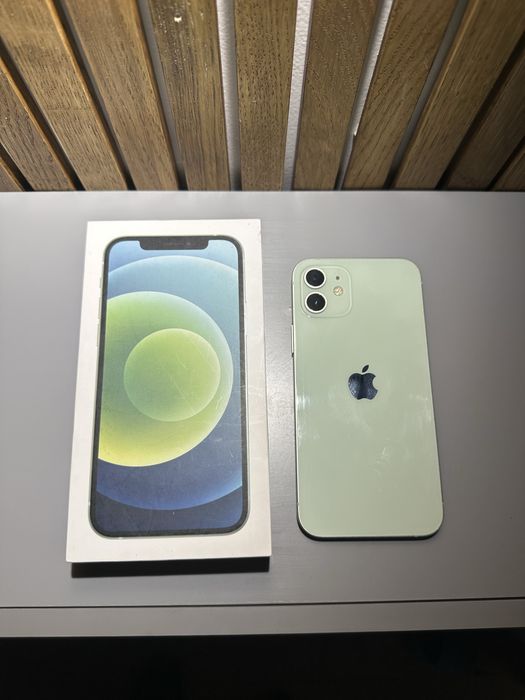 iPhone 12 128GB Mint Green - Stare foarte buna, cutie originala