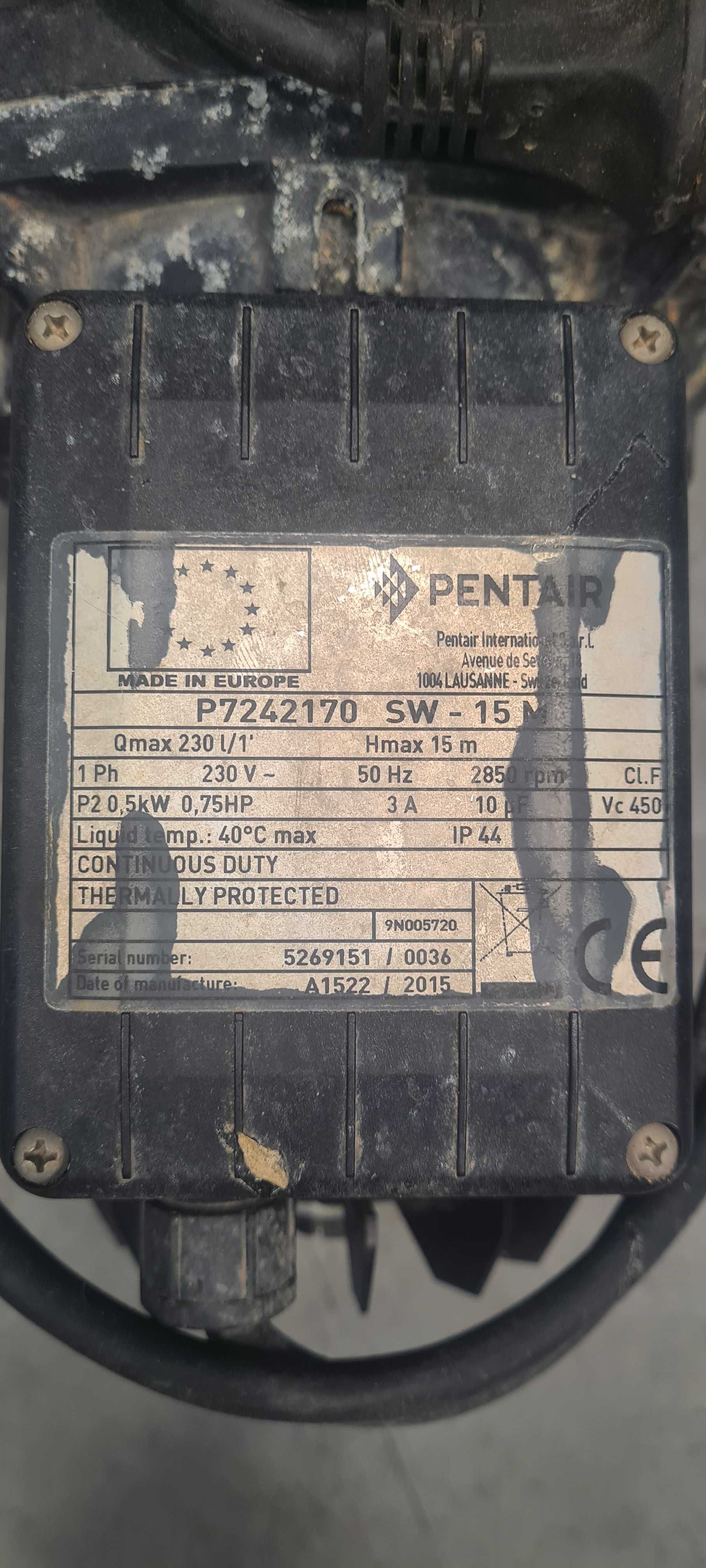 Продавам помпа за басейн Pentair Swimmey SW-15M – 0.75HP / 0.5kW