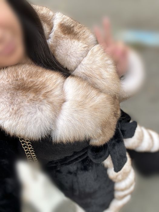 Blana naturala vulpe x alcantara