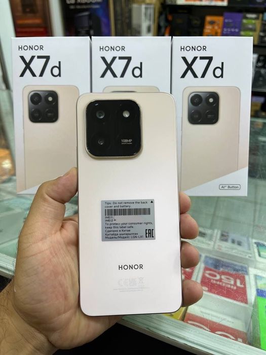 Honor X7D 4G 128gb, 256gb New 2025 Super Skidka+Garantiya+Dastavka