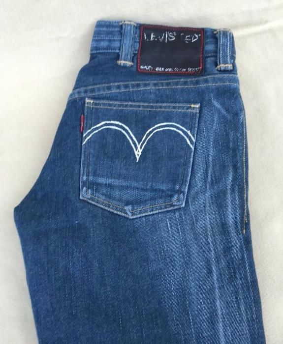 LEVIS Jeans Fashion Colectie RED Blue Conici Nou Original Oferta 1+1