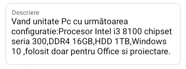 Vand unitata PC .