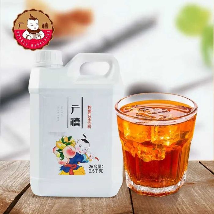 Концентрат напитка «Чёрный чай с лимоном» 2.5 кг — Double Happiness