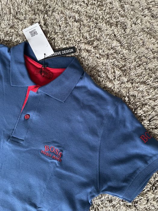 Мъжка тениска с яка Hugo Boss