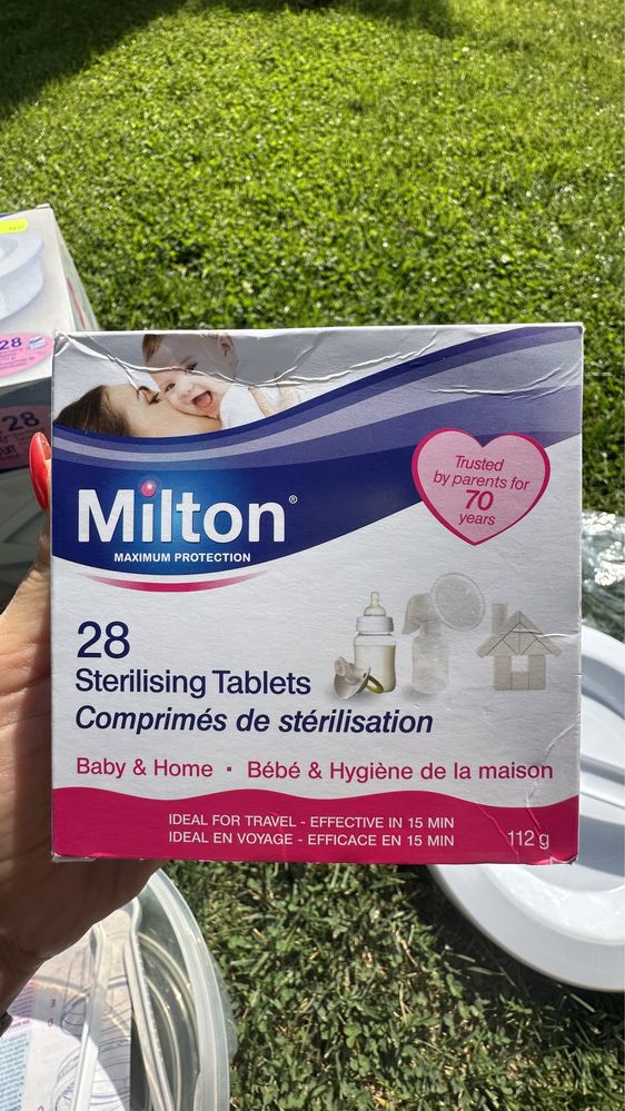 Стерилизатор Милтън Комби 2в1+таблетки за стерилизация