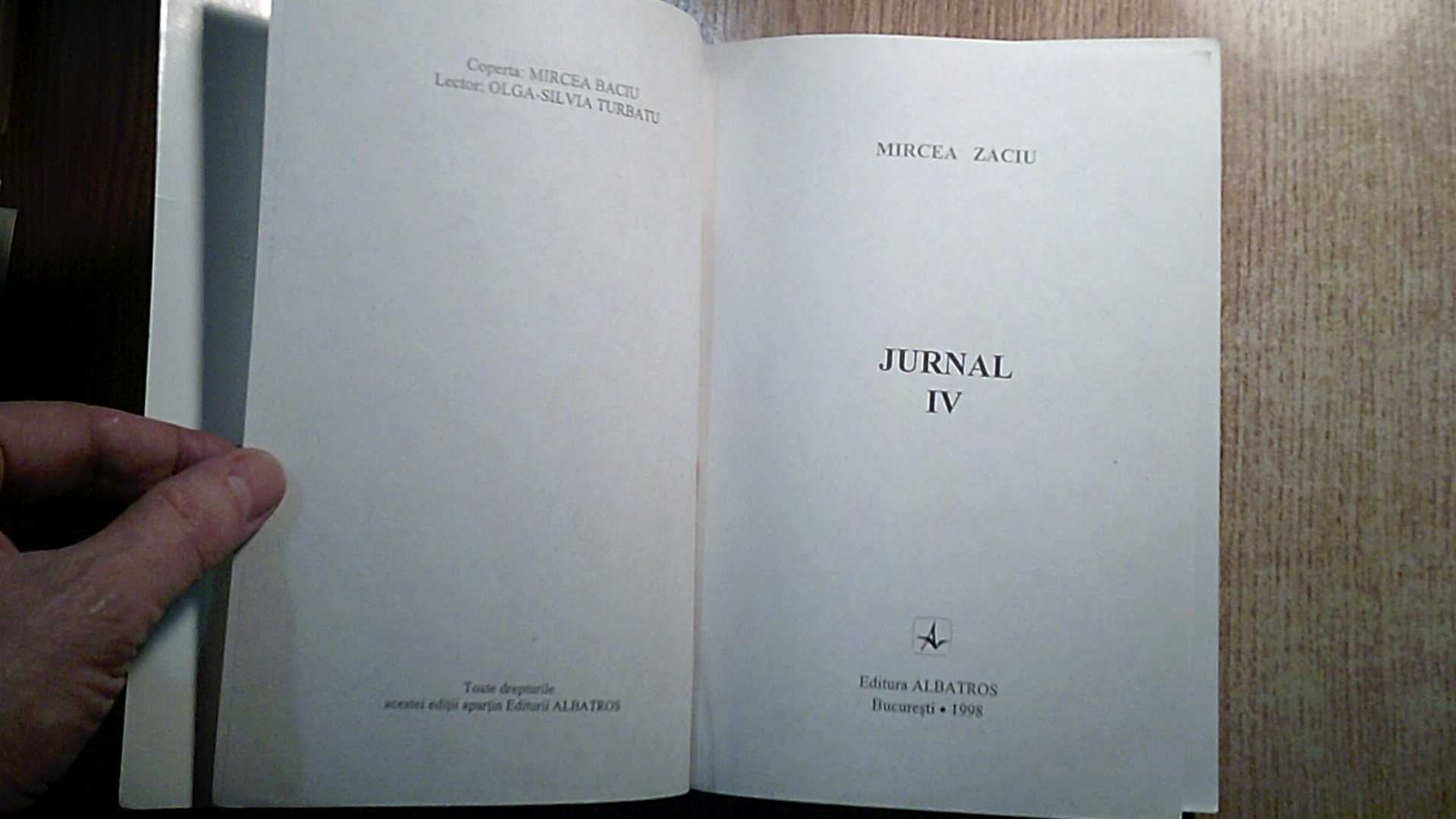 Mircea Zaciu -Jurnal 6 vol (Dacia 1993-1995; Albatros 1996; Limes 2020