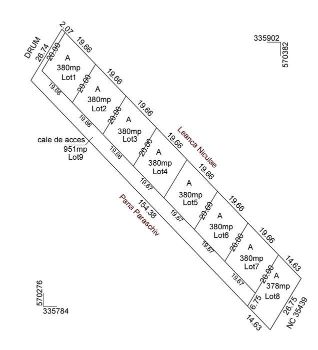 Vand loturi teren pentru constructii case in Sabareni