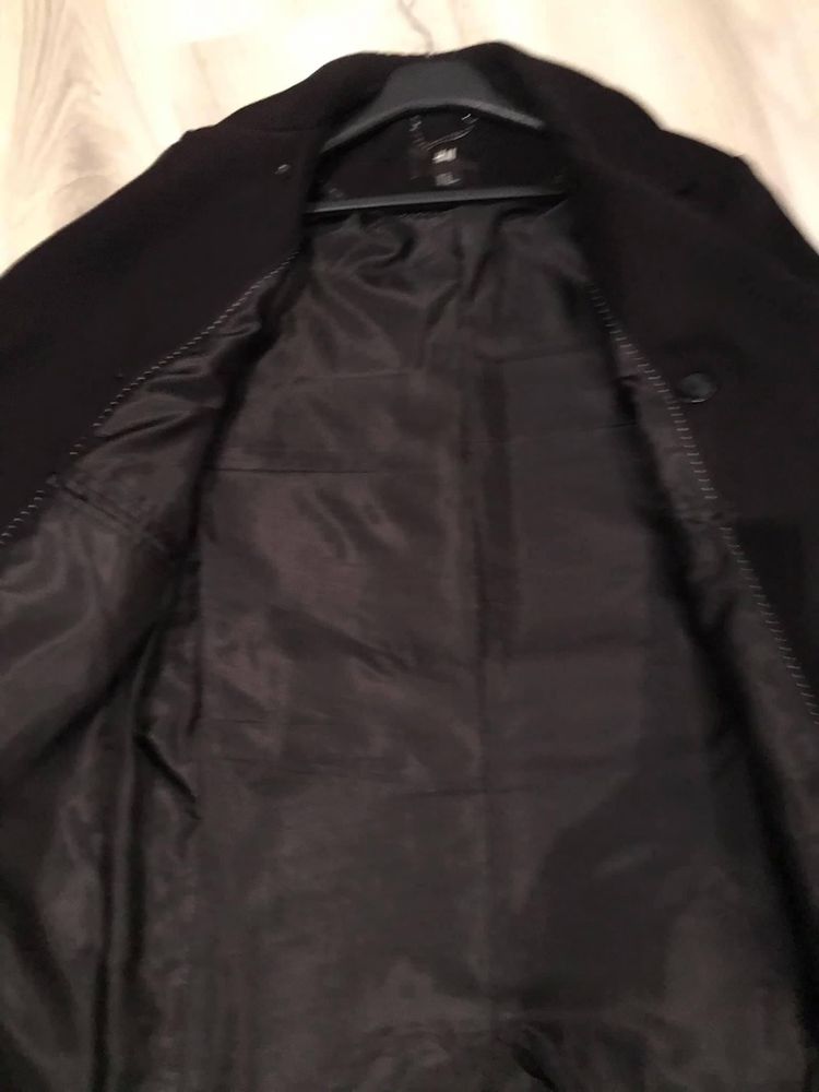 Palton bărbați, mărime XL (52), stare foarte buna, negru, H&M