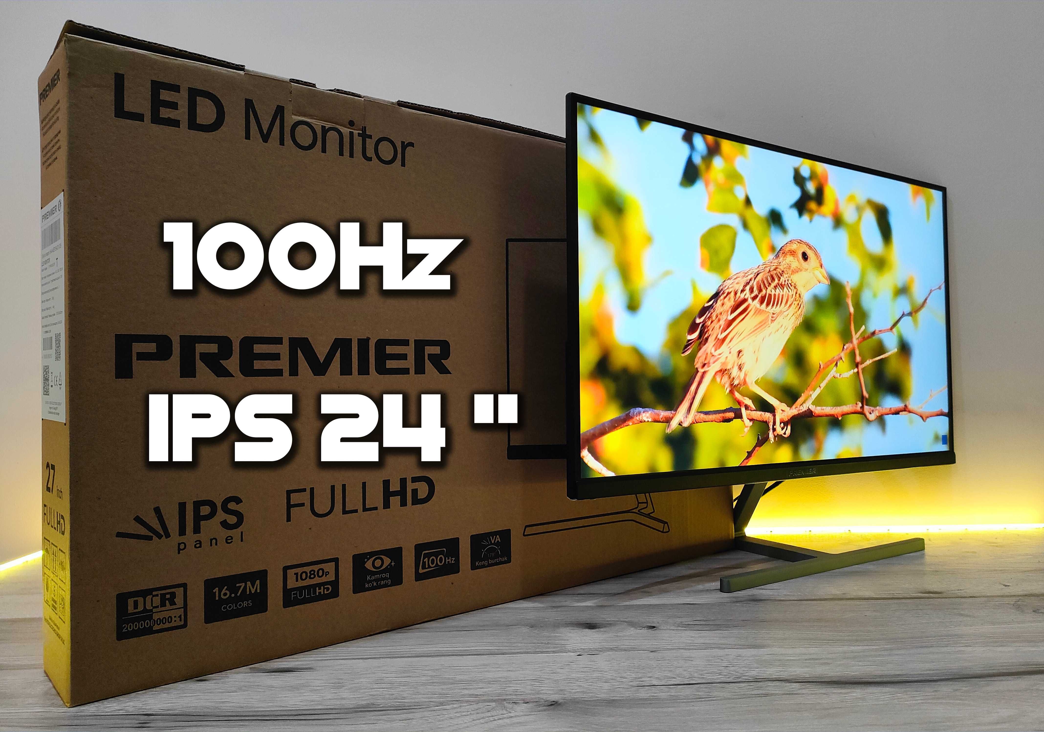 Новые мониторы 24-27'' 100Hz в коробках гарантия 1 Год