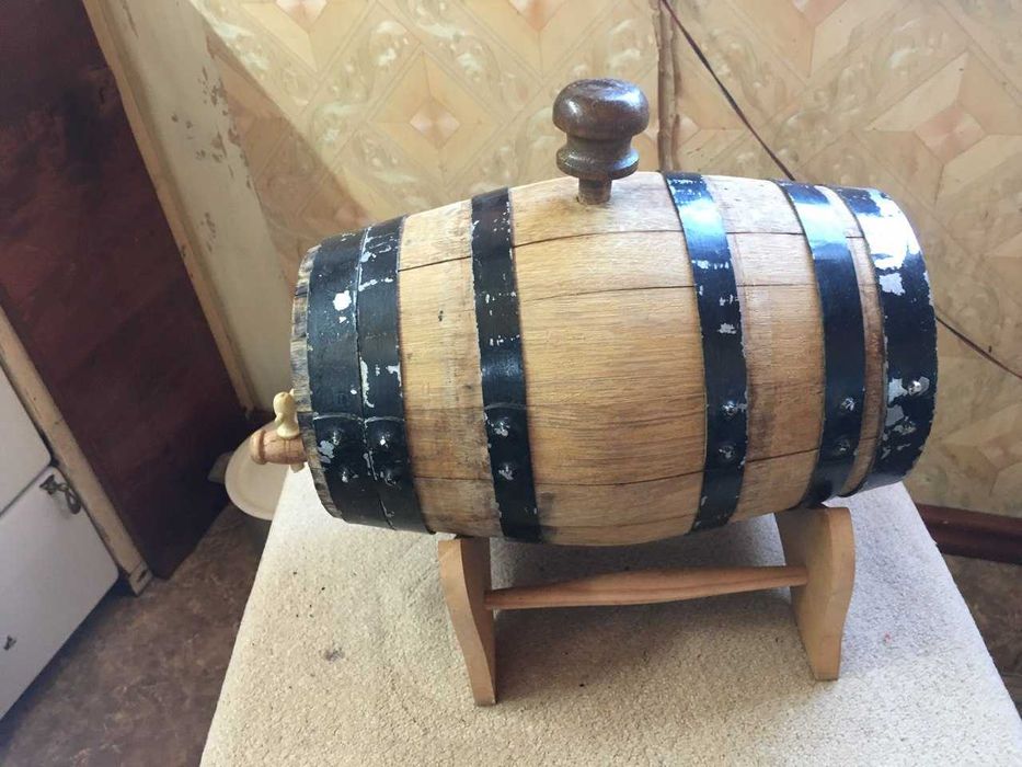 дубовая бочка 5 литров один раз ставили вино с белого винограда