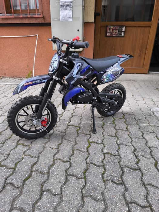 Motocicleta Cross 49cc KXD DirtBike Enduro Moto copii Blitz albastru