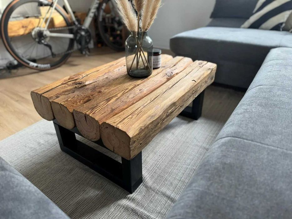 Маса за кафе от старо дърво