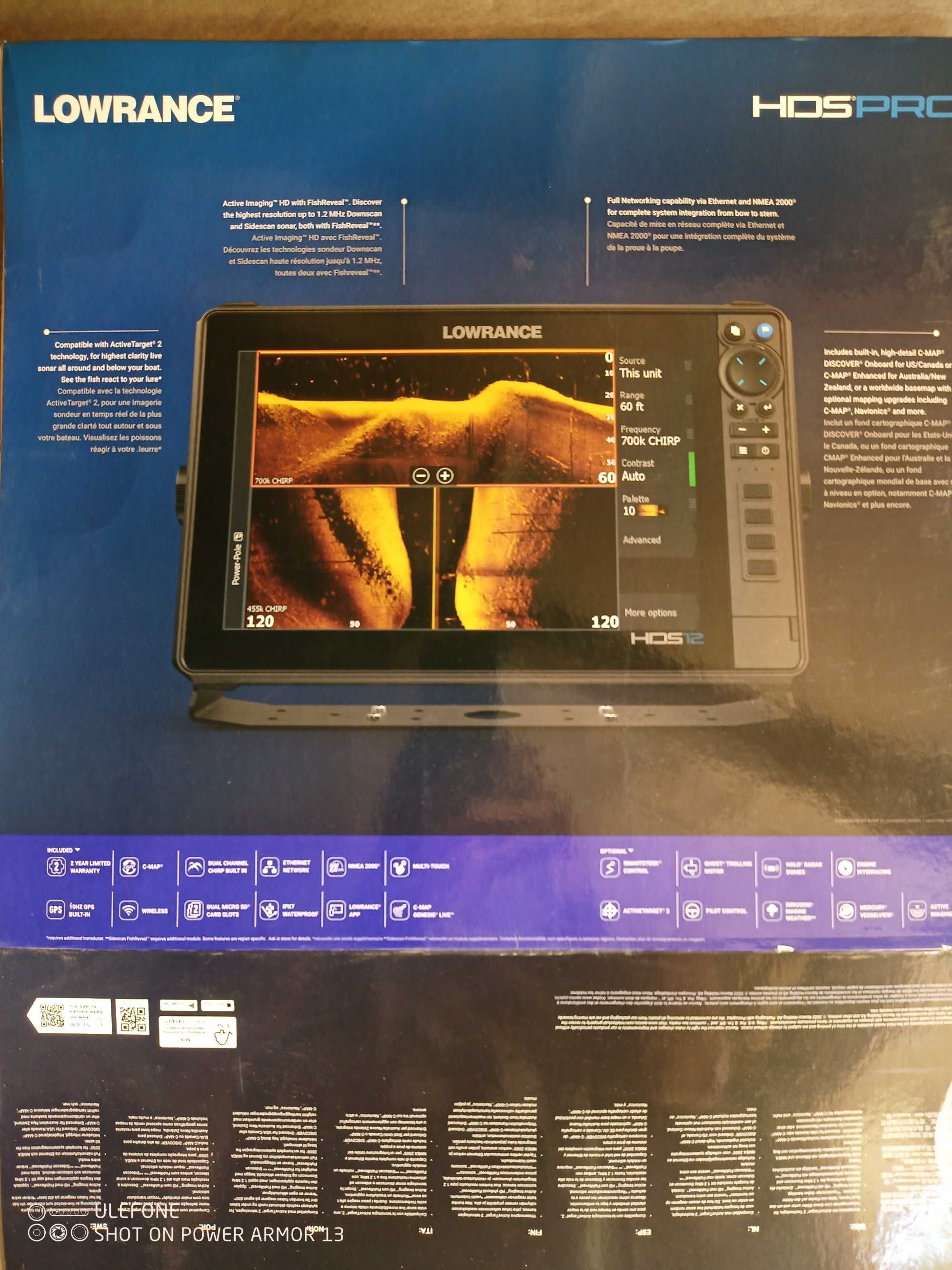 Сонар Lowrance HDS Pro сонда Active Target 3 in 1