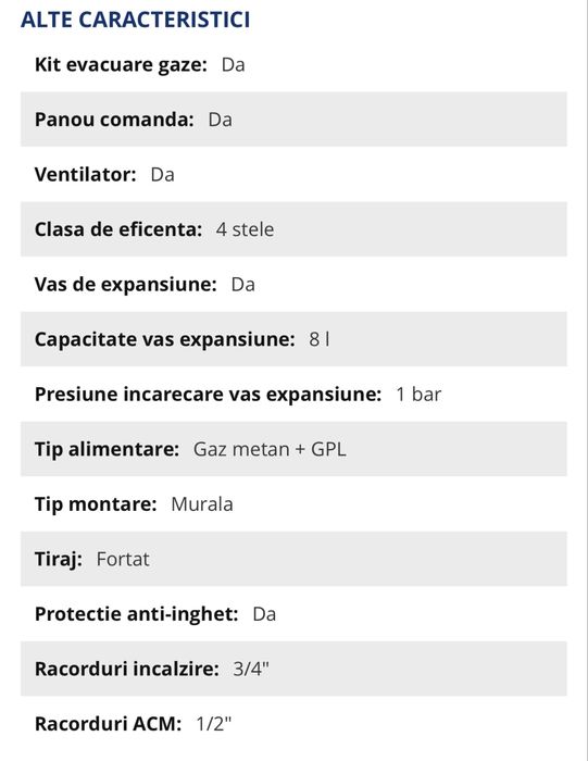 Centrala termica in condensatie Beretta Quadra Green 30 CSI