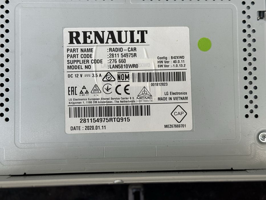 Navigatie renault master 3 2019+