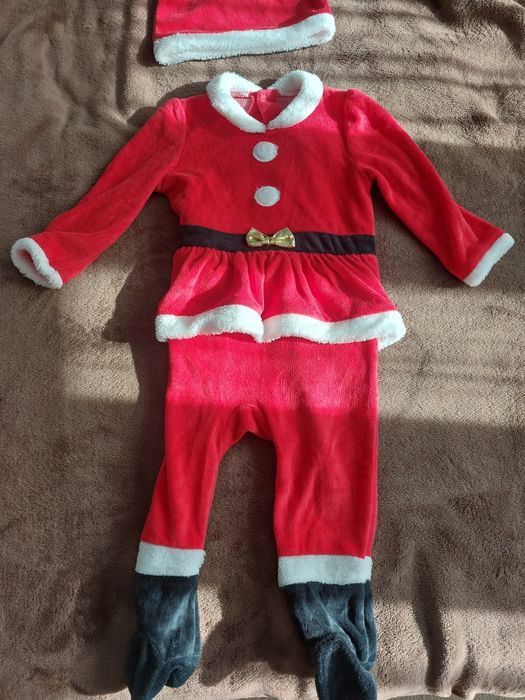 Costumas Mos Craciun, copii, mărimea 86-92 (1.5-2 ani)