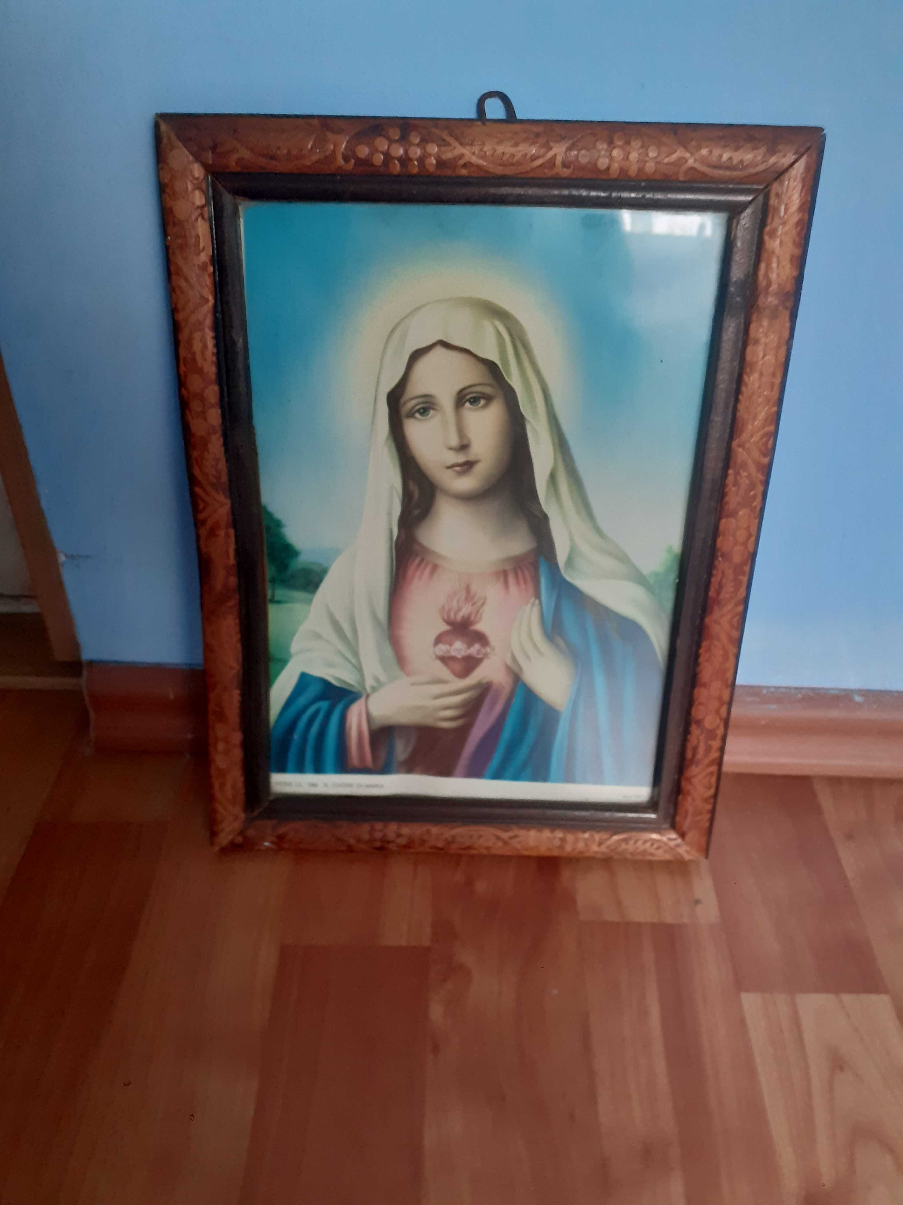 Vănd icoane cu fecioara Maria.