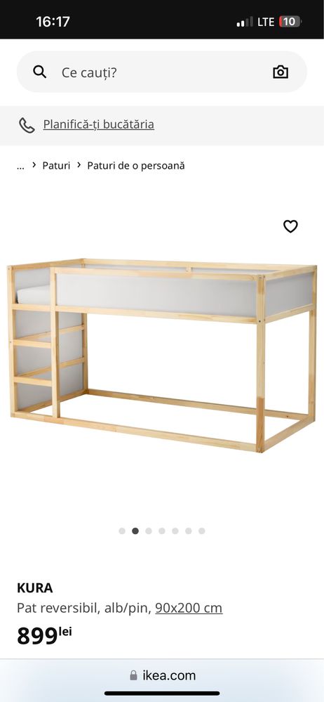Pat Ikea+saltea memory90x200
