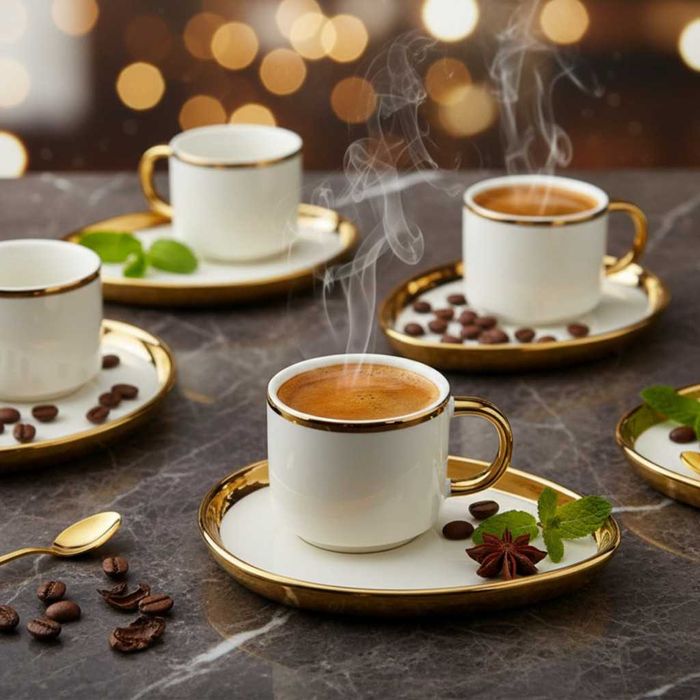 Луксозен сервиз за кафе – елегантност, във всяка глътка,