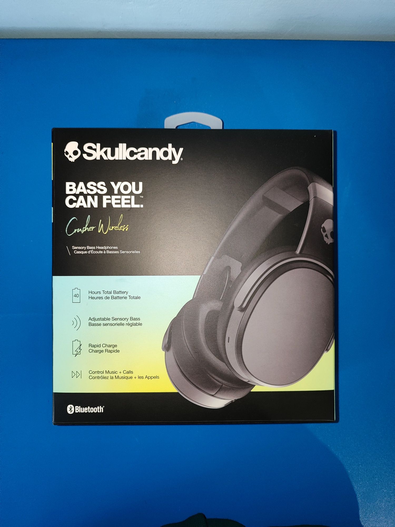 Безжични слушалки Skullcandy - Crusher Wireless, черни