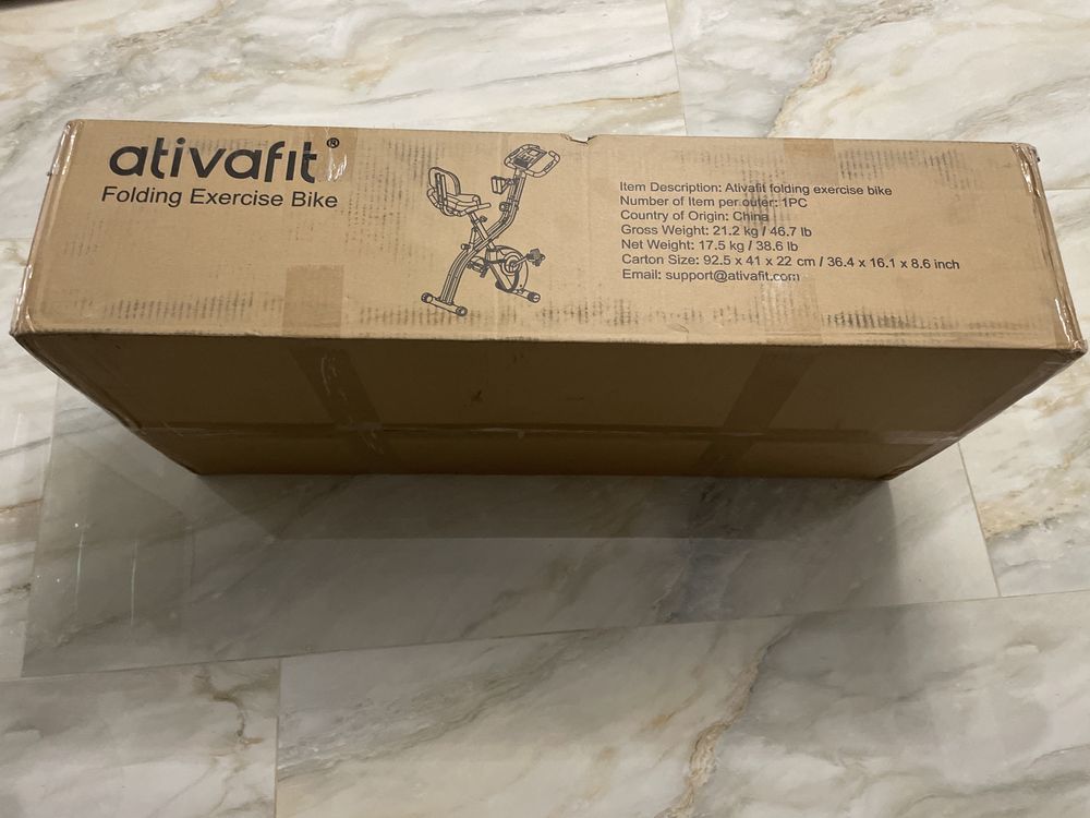 ATIVAFIT Bicicletă de exerciții pliabilă Noua Sigilata