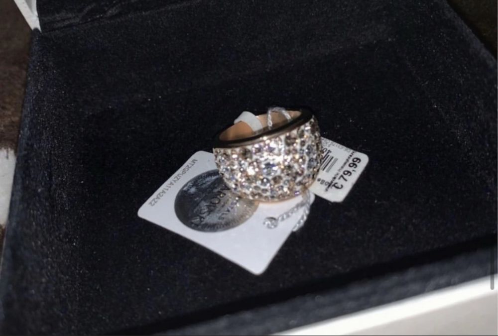 Opulent inel cocktail S.Oliver cu cristale Swarovski