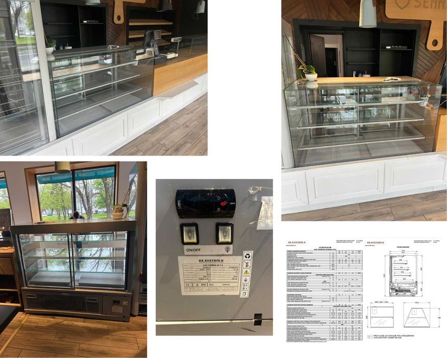 Vand Compresor CECATO CSM 5.5 vitrina cofetarie patiserie 140 cm