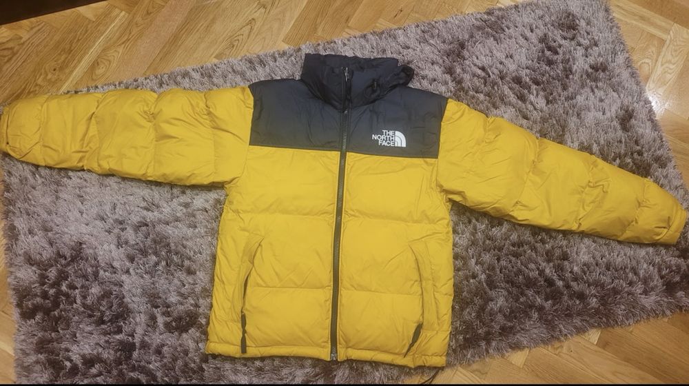 The north face puffer galben