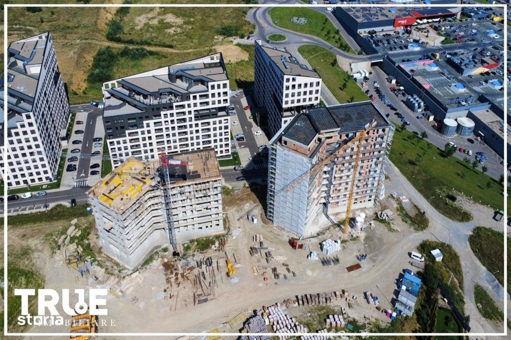 Apartament 2 camere, 42m² + 6m², Skyline City!