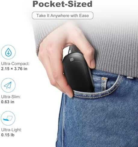 Нови Електрически грейки за ръце 2 броя бързо загряване 6400mA батерия