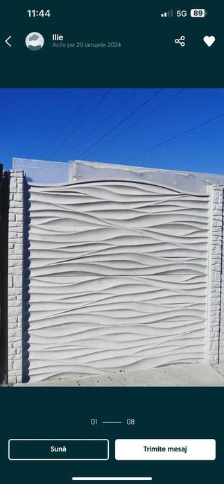 Gard beton Ion Roata  Ialomita